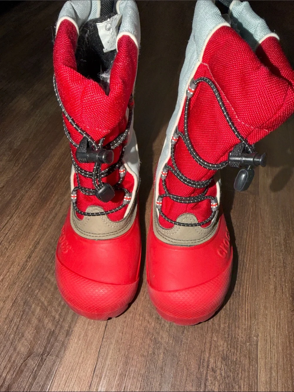 Crocs Snomini Kosmo Winter Insulated Snow Rain Boot Red size youth C 10-11